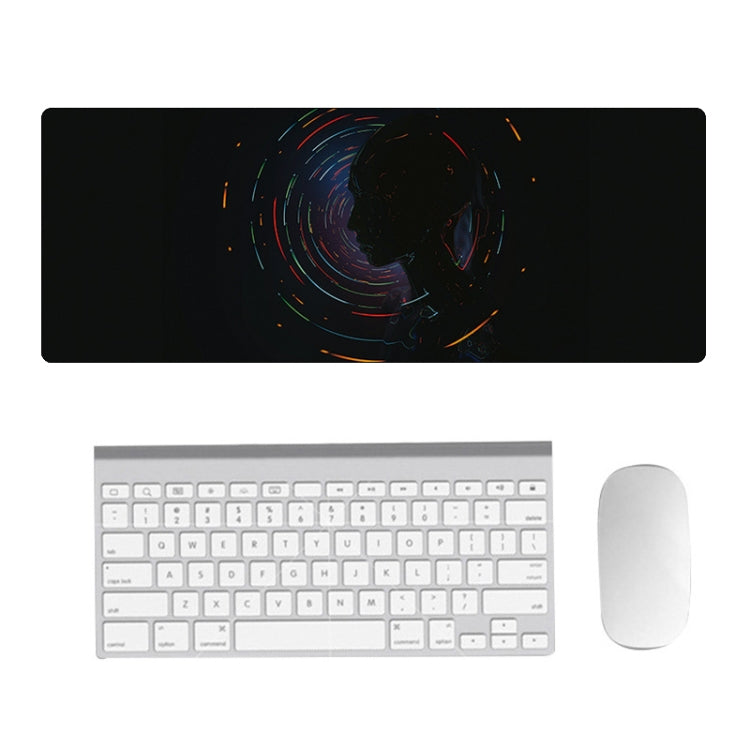 Hand-Painted Fantasy Pattern Mouse Pad, Size: 300 x 800 x 5mm Seaming(2 Silhouettes) - Mouse Pads by PMC TechLife | Online Shopping South Africa | PMC TechLife | Buy Now Pay Later Mobicred