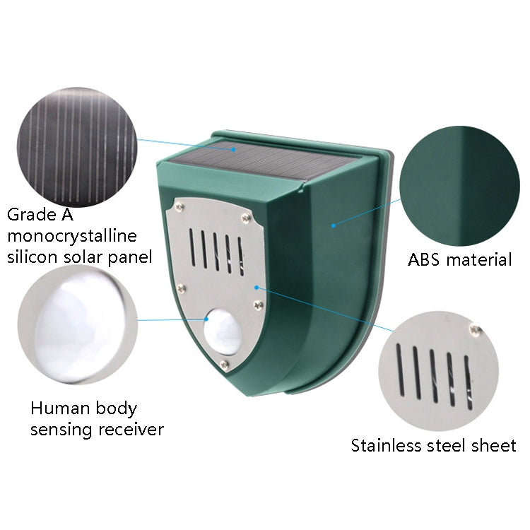 N911M Solar Rouse Alarm Lamp Infrared Induction Animal Drive - Outdoor Insect Repellent by PMC TechLife | Online Shopping South Africa | PMC TechLife | Buy Now Pay Later Mobicred
