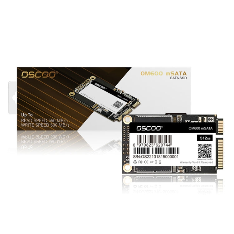 OSCOO OM600 MSATA Computer Solid State Drive, Capacity: 256GB - Solid State Drives by OSCOO | Online Shopping South Africa | PMC Jewellery | Buy Now Pay Later Mobicred