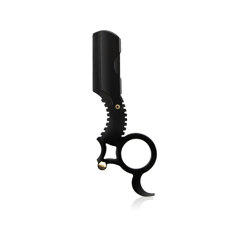 Manual Men Stainless Steel Ring Razor Without Blade(Black) - Manual Razor by PMC TechLife | Online Shopping South Africa | PMC TechLife | Buy Now Pay Later Mobicred