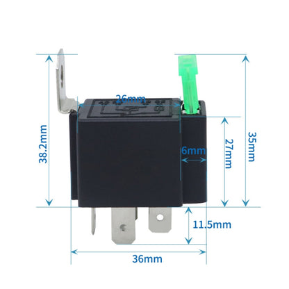 5 Sets JD2912 4 Pin Car Relay With Fuse, Rated voltage: 24V - Relays by PMC Jewellery | Online Shopping South Africa | PMC Jewellery | Buy Now Pay Later Mobicred