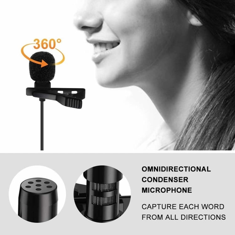 GAM-140 Mobile Phone Recording Collar Microphone(Black) - Microphone by PMC TechLife | Online Shopping South Africa | PMC TechLife