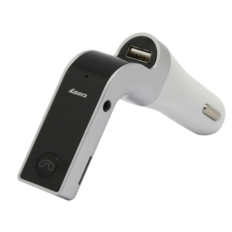 G7 Car Hands-Free Bluetooth FM Player MP3(Silver) - Bluetooth Car Kits by PMC TechLife | Online Shopping South Africa | PMC TechLife | Buy Now Pay Later Mobicred