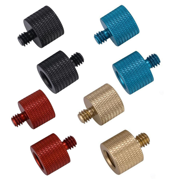 10 PCS Screw Adapter 3/8 Female to 1/4 Male  Screw(Blue) - free shipping - PMC TechLife - Order now!