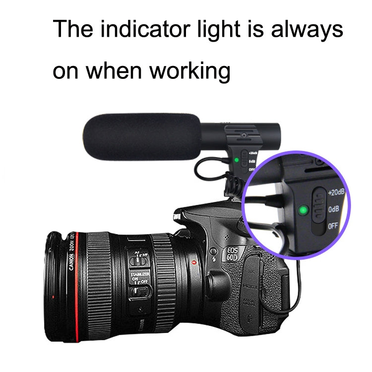 MAMEN MIC-05 Micro SLR Camera Microphone(Black) - free shipping - PMC TechLife - Order now!