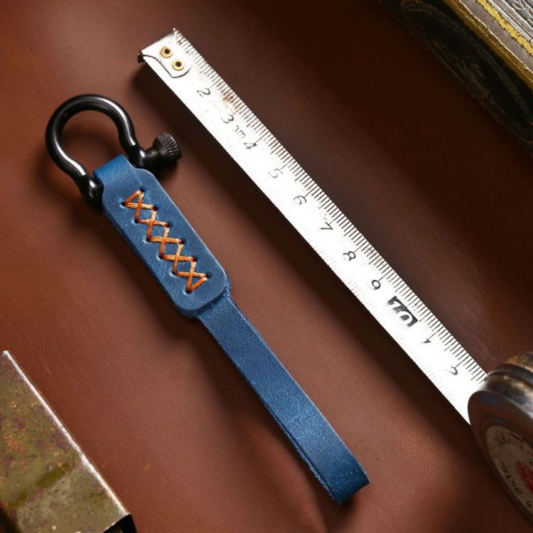 A001 Car Keychain Leather Long Key Rope(Oil Wax Red) - Key Rings by PMC TechLife | Online Shopping South Africa | PMC TechLife | Buy Now Pay Later Mobicred