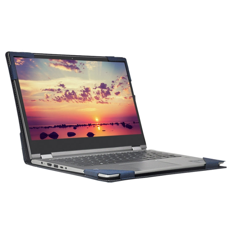 Laptop PU Leather Protective Case For Lenovo Yoga 530-14(Blue) - free shipping - PMC TechLife - Order now!