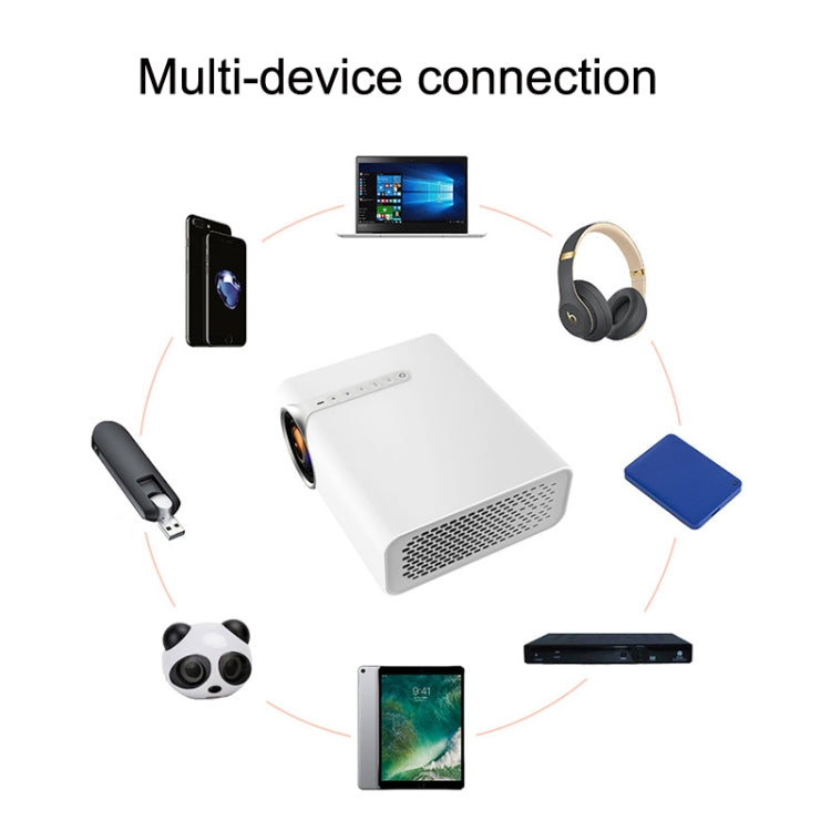 YG530 Home LED Small HD 1080P Projector, Specification: UK Plug(White) - LED Projector by PMC TechLife | Online Shopping South Africa | PMC TechLife | Buy Now Pay Later Mobicred