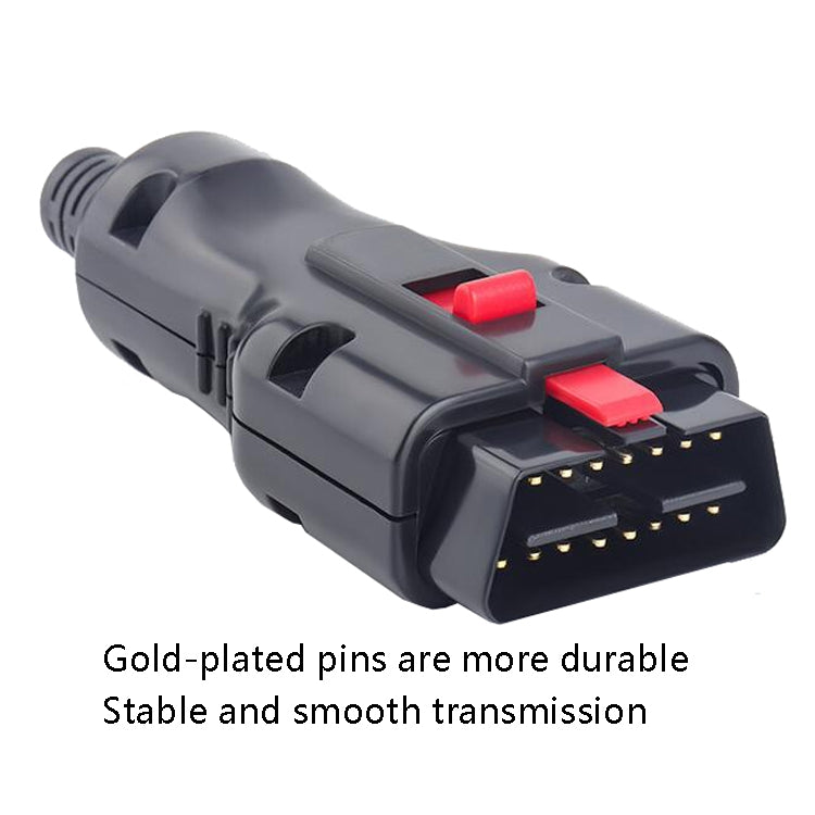 Automotive Gold Plated OBD Diagnostic Interface Connector - Cables & Connectors by PMC TechLife | Online Shopping South Africa | PMC TechLife | Buy Now Pay Later Mobicred