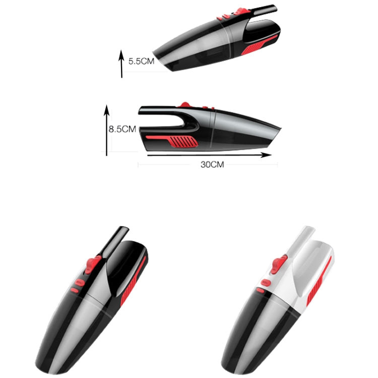 CS1016 120W Cordless Dry Wet Car Handheld Vacuum Cleaner With Light(White) - free shipping - PMC TechLife - Order now!
