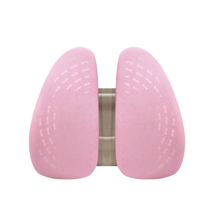 5297 Car Massage Seat Cushion(Beige with Pink) - Seat Accessories by PMC Jewellery | Online Shopping South Africa | PMC Jewellery | Buy Now Pay Later Mobicred