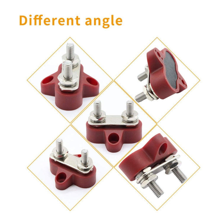 Double Terminal Block Spiral Fixed Wire Connector, Color: M6 Red - Booster Cable & Clip by PMC TechLife | Online Shopping South Africa | PMC TechLife | Buy Now Pay Later Mobicred