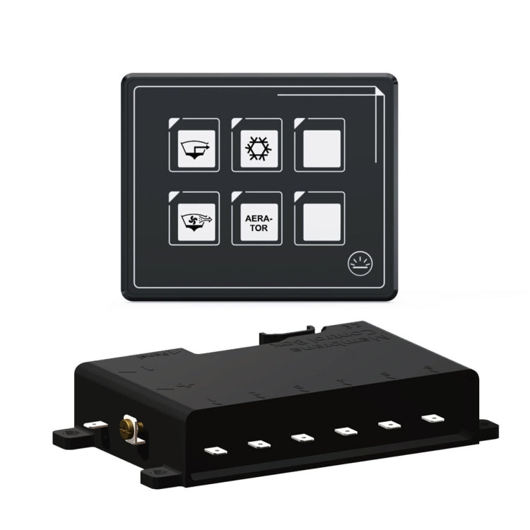 SP5106 RV Yacht Modified 5mm Film Touch 6-Bit Panel Switch - Car Switches by PMC TechLife | Online Shopping South Africa | PMC TechLife | Buy Now Pay Later Mobicred