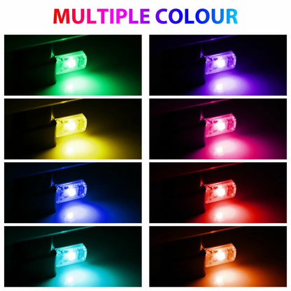 3 PCS USB Car Internal Atmosphere Light(K6 Sound Control Single Lamp) - Atmosphere lights by PMC Jewellery | Online Shopping South Africa | PMC Jewellery | Buy Now Pay Later Mobicred