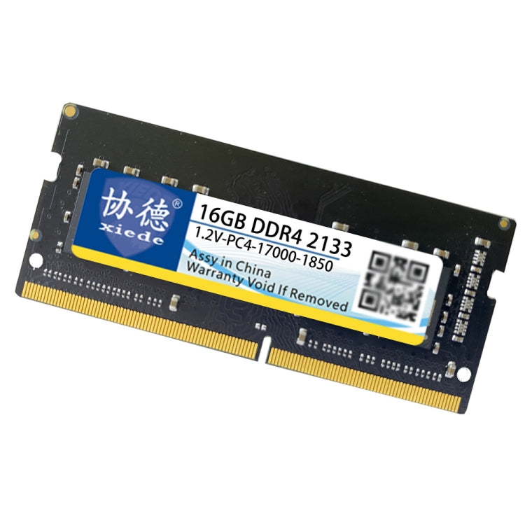 XIEDE X059 DDR4 NB 2133 Fully Compatible Laptop RAM, Memory Capacity: 16GB - RAMs by XIEDE | Online Shopping South Africa | PMC Jewellery | Buy Now Pay Later Mobicred