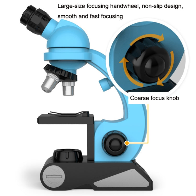 GB002 HD 1200 Times Wide Angle Microscope Children Educational Toys(Blue) - Digital Microscope by PMC Jewellery | Online Shopping South Africa | PMC Jewellery | Buy Now Pay Later Mobicred