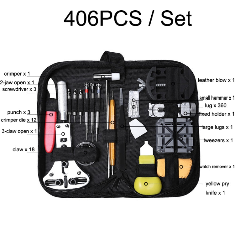 406 PCS / Set Watch Repair And Disassembly Tool Set - free shipping - PMC TechLife - Order now!