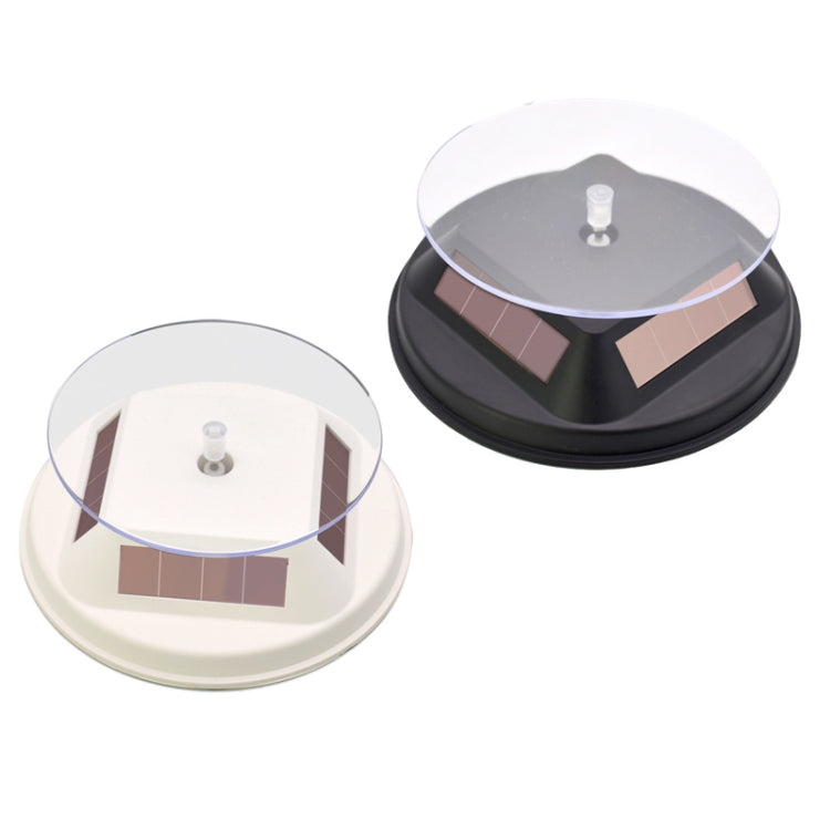 12cm Solar Rotating Display Stand Props Turntable(White) -  by PMC TechLife | Online Shopping South Africa | PMC TechLife | Buy Now Pay Later Mobicred