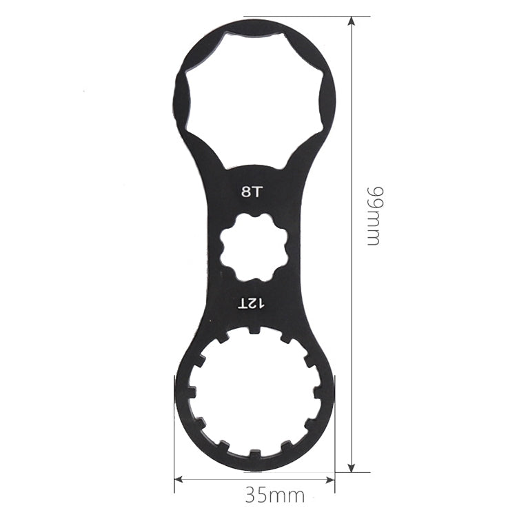 Bike Aluminum Alloy Shock Absorber Disassembly Repair Tool(Black) - Maintenance tools by PMc TechLife | Online Shopping South Africa | PMc TechLife | Buy Now Pay Later Mobicred