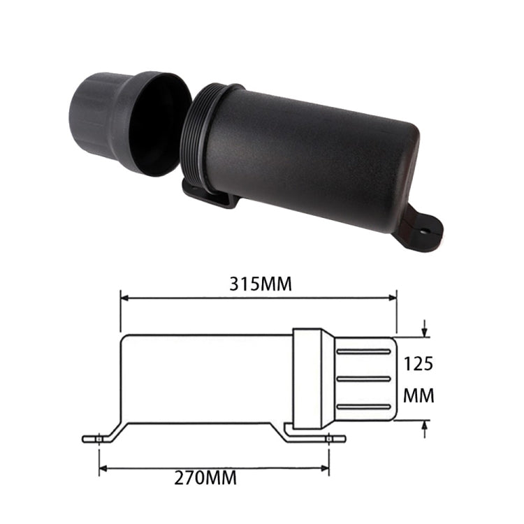 Universal Motorcycle Tool Tube Retrofit Parts, Wide: 125mm - Others by PMC Jewellery | Online Shopping South Africa | PMC Jewellery | Buy Now Pay Later Mobicred