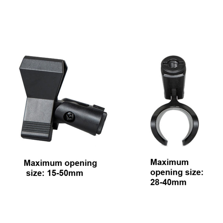 LKT-300 30-65cm Full Metal Disc Base Dual Microphone Stand,Size: 140mm Base - Stand by PMC TechLife | Online Shopping South Africa | PMC TechLife | Buy Now Pay Later Mobicred