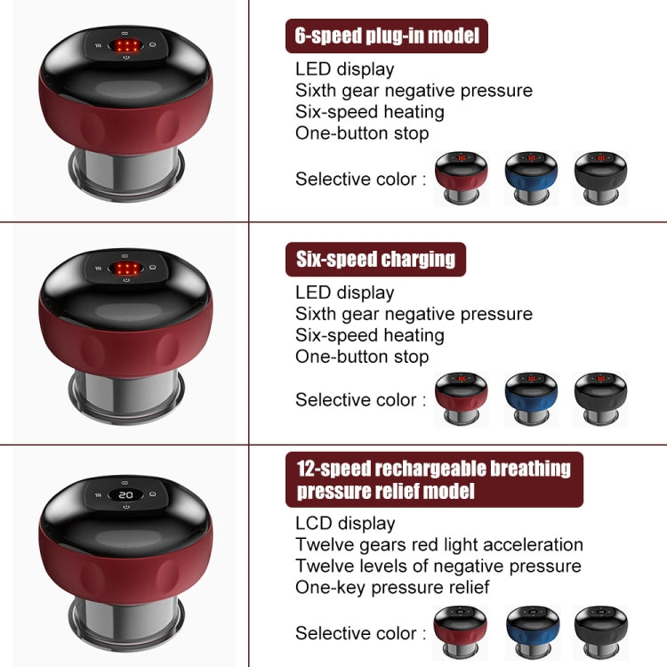 6-speed Charging Electric Cupping Massage Device(Blue) - free shipping - PMC TechLife - Order now!