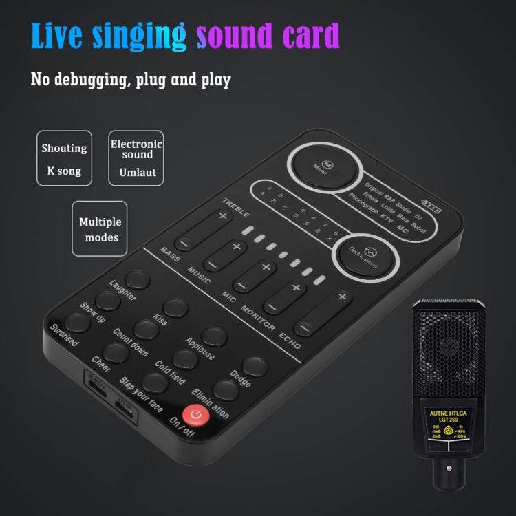 K9  Voice Changer Game Live Broadcast Mobile Computer Sound Card - Live Sound Effects Processors by PMC TechLife | Online Shopping South Africa | PMC TechLife | Buy Now Pay Later Mobicred
