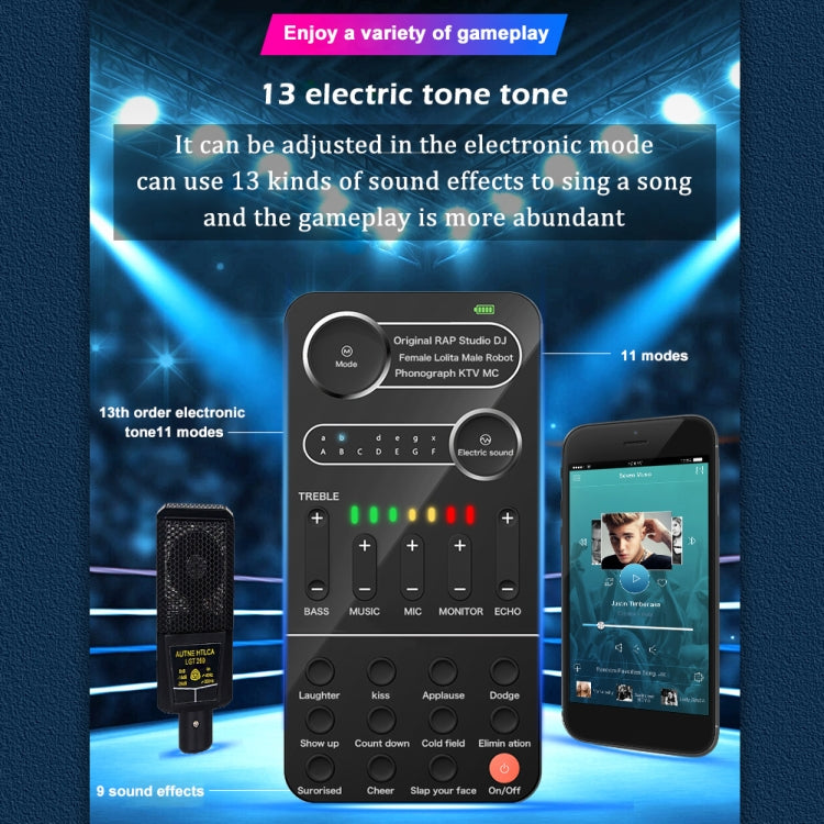 K9  Voice Changer Game Live Broadcast Mobile Computer Sound Card - Live Sound Effects Processors by PMC Jewellery | Online Shopping South Africa | PMC Jewellery | Buy Now Pay Later Mobicred