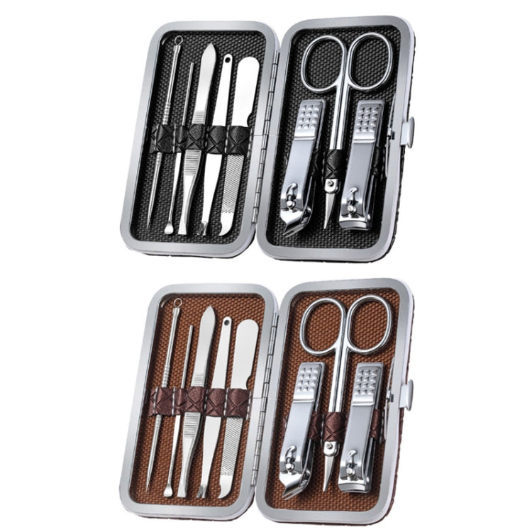 Stainless Steel Nail Trimming Grooming Set(Black) - Nail Clipper by PMC Jewellery | Online Shopping South Africa | PMC Jewellery | Buy Now Pay Later Mobicred