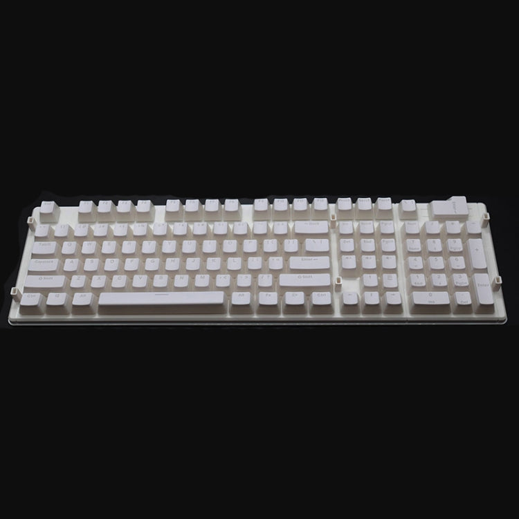 Pudding Double-layer Two-color 108-key Mechanical Translucent Keycap(White) - Silicone / Sticker by PMC TechLife | Online Shopping South Africa | PMC TechLife