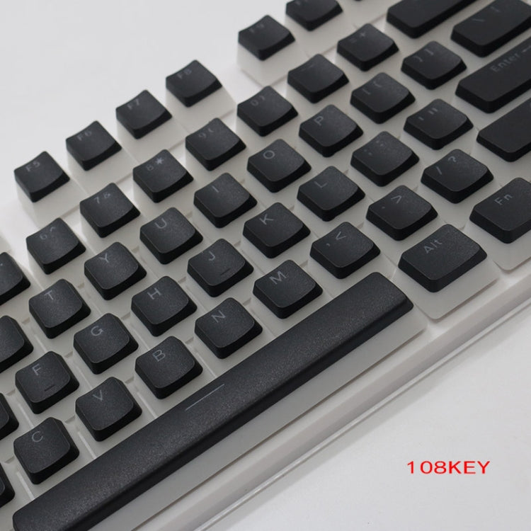 Pudding Double-layer Two-color 108-key Mechanical Translucent Keycap(Lemon Yellow) - Silicone / Sticker by PMC TechLife | Online Shopping South Africa | PMC TechLife | Buy Now Pay Later Mobicred