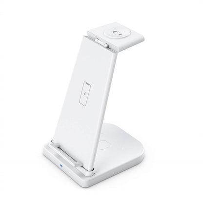 QGeeM QG-WC05 3 In 1 Portable Detachable Wireless Charger(White) - Wireless Charger by QGeeM | Online Shopping South Africa | PMC Jewellery | Buy Now Pay Later Mobicred