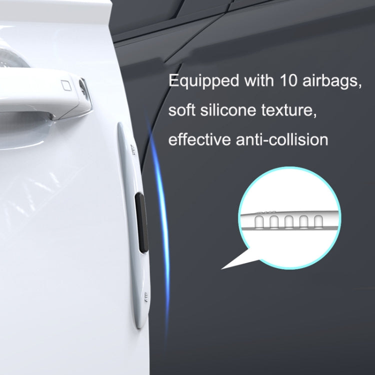 4 PCS Car Door Anti-Static Silicone Airbag Anti-Collision Strip, Colour: White - free shipping - PMC TechLife - Order now!