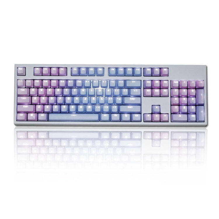 104 Keys Light-transmitting Dip-dyed Keycaps(Blue Enchantress) - Other by PMC Jewellery | Online Shopping South Africa | PMC Jewellery | Buy Now Pay Later Mobicred