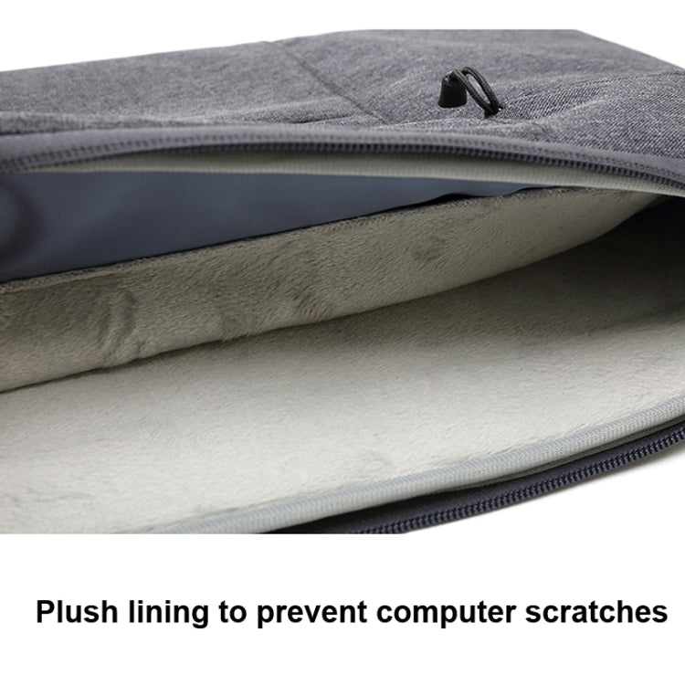 Zipper Type Polyester Business Laptop Liner Bag, Size: 14 Inch(Dark Gray) - 14.1 inch by PMC Jewellery | Online Shopping South Africa | PMC Jewellery | Buy Now Pay Later Mobicred