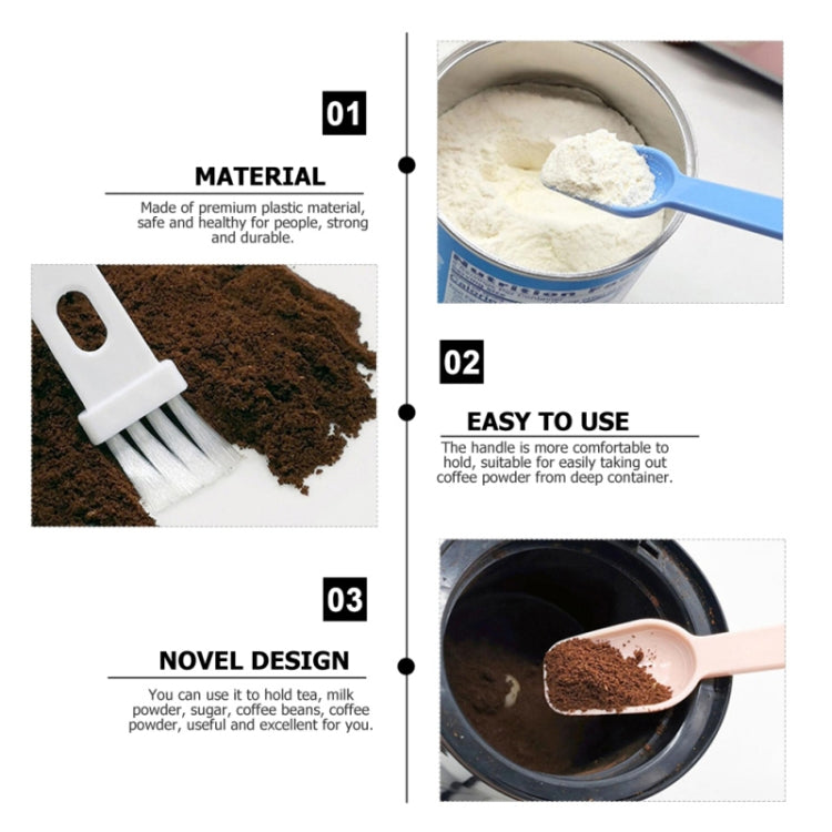 20 PCS Coffee Bean Grinder Spoon Grinder Cleaning Brush With Scale(Black Handle Black Hair) - free shipping - PMC TechLife - Order now!