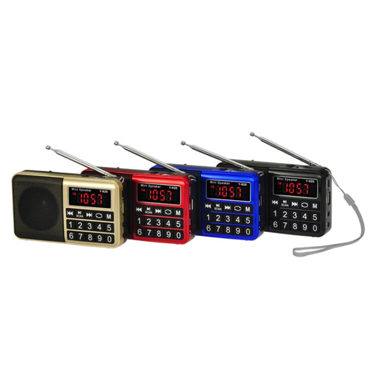 Y-928 FM Radio LED Display MP3 Support  TF Card U Disk(Black) - Radio Player by PMC Jewellery | Online Shopping South Africa | PMC Jewellery | Buy Now Pay Later Mobicred