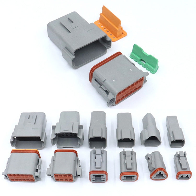 2 PCS DT04-6P / DT06-6S With Copper Car Waterproof Connector Conductive Connection Terminal - Booster Cable & Clip by PMC TechLife | Online Shopping South Africa | PMC TechLife | Buy Now Pay Later Mobicred