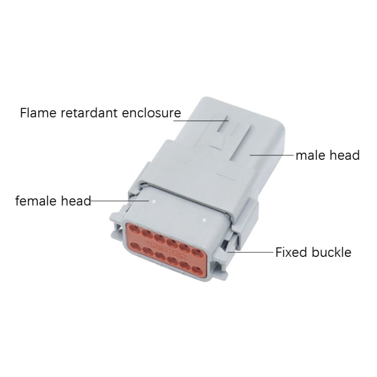 2 PCS DT04-6P / DT06-6S With Copper Car Waterproof Connector Conductive Connection Terminal - Booster Cable & Clip by PMC TechLife | Online Shopping South Africa | PMC TechLife | Buy Now Pay Later Mobicred