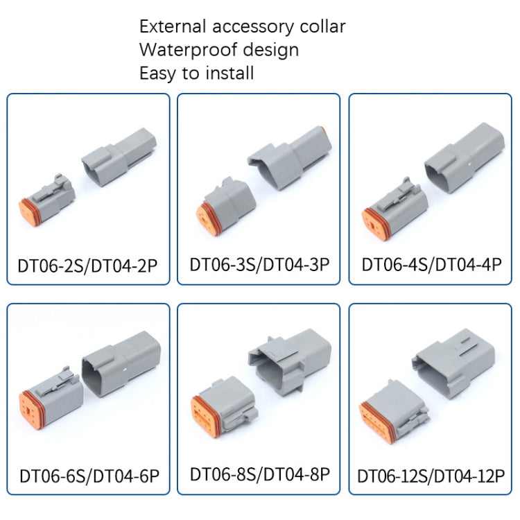 2 PCS DT04-6P / DT06-6S With Copper Car Waterproof Connector Conductive Connection Terminal - Booster Cable & Clip by PMC Jewellery | Online Shopping South Africa | PMC Jewellery | Buy Now Pay Later Mobicred