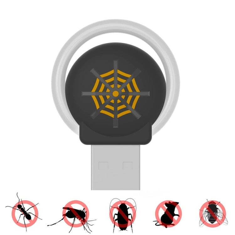 USB Car Mouse Repellent Ultrasonic Mosquito Insect Repellent With Atmosphere Light(Black) - Outdoor Insect Repellent by PMC Jewellery | Online Shopping South Africa | PMC Jewellery | Buy Now Pay Later Mobicred