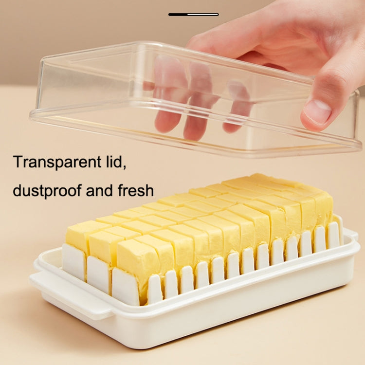 Transparent Large Capacity Butter Cut Storage Box(White) - Cutter & Peeler by PMC TechLife | Online Shopping South Africa | PMC TechLife | Buy Now Pay Later Mobicred