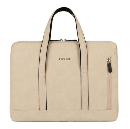 Q5 PU Waterproof and Wear-resistant Laptop Liner Bag, Size: 14 / 14.6 inch(Khaki) - 14.1 inch by PMC Jewellery | Online Shopping South Africa | PMC Jewellery | Buy Now Pay Later Mobicred