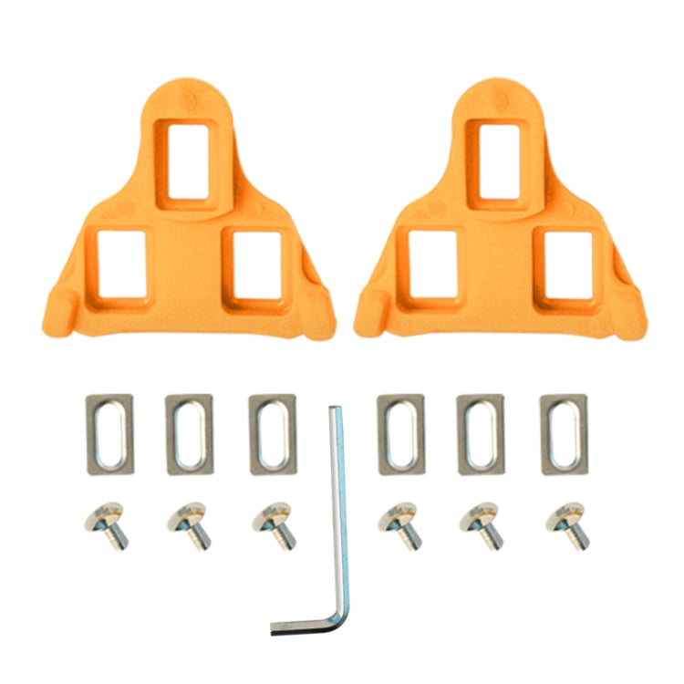 1pair Bicycle Pinch Group Combination Screw Highway Car Riding Shoes Bicycle Lock Tablet(Yellow) - Pedals by PMc TechLife | Online Shopping South Africa | PMc TechLife | Buy Now Pay Later Mobicred