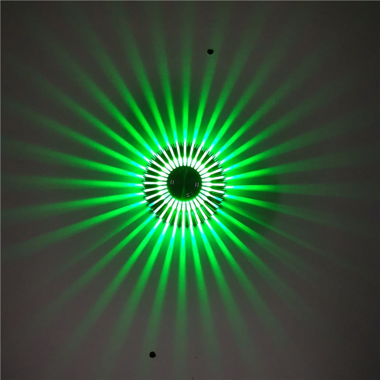 LED Aluminum Aisle Light Sunflower Corridor Lamp Decorative Light, Power source: Visible Installation 3W(Green) - Novelty Lighting by PMC TechLife | Online Shopping South Africa | PMC TechLife | Buy Now Pay Later Mobicred