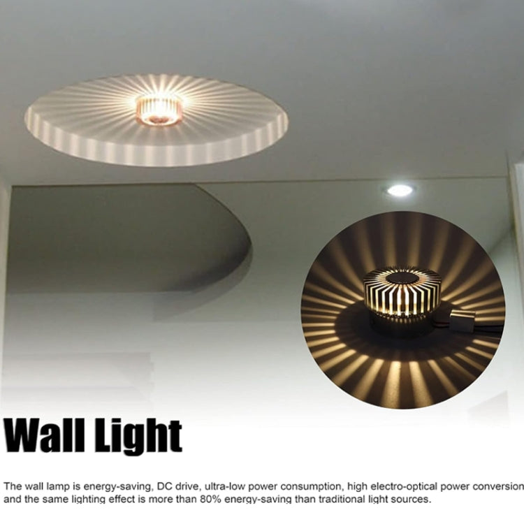 LED Aluminum Aisle Light Sunflower Corridor Lamp Decorative Light, Power source: Invisible Installation 3W(Green) - Novelty Lighting by PMC TechLife | Online Shopping South Africa | PMC TechLife | Buy Now Pay Later Mobicred