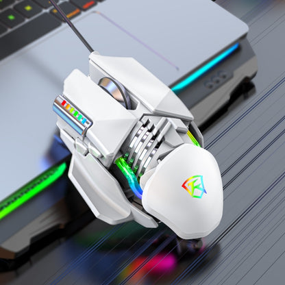 Y-FRUITFUL P3 6 Keys RGB Lighting Adjustable Wired Mouse(White) - Wired Mice by PMC Jewellery | Online Shopping South Africa | PMC Jewellery | Buy Now Pay Later Mobicred