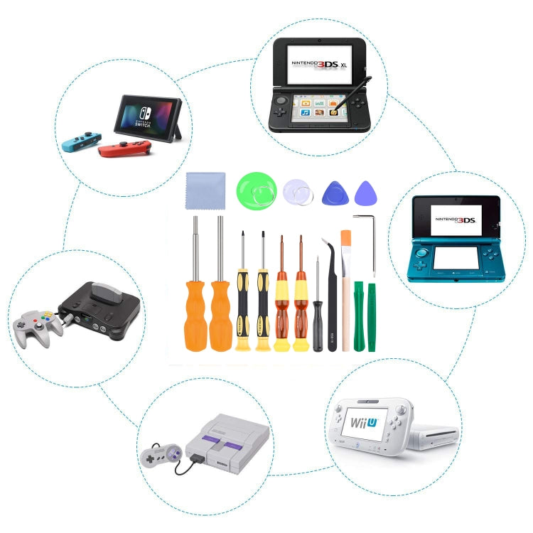 17 In 1 Game Console Repair Screwdriver Tool Set For NS Switch, Series: 17 In 1 (2) - free shipping - PMC TechLife - Order now!