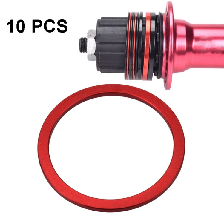 10 PCS FMFXTR Bicycle BB Middle Shaft Flying Wheel Cushion, Thickness: 2mm (Red) - Cap Component by FMFXTR | Online Shopping South Africa | PMc TechLife | Buy Now Pay Later Mobicred