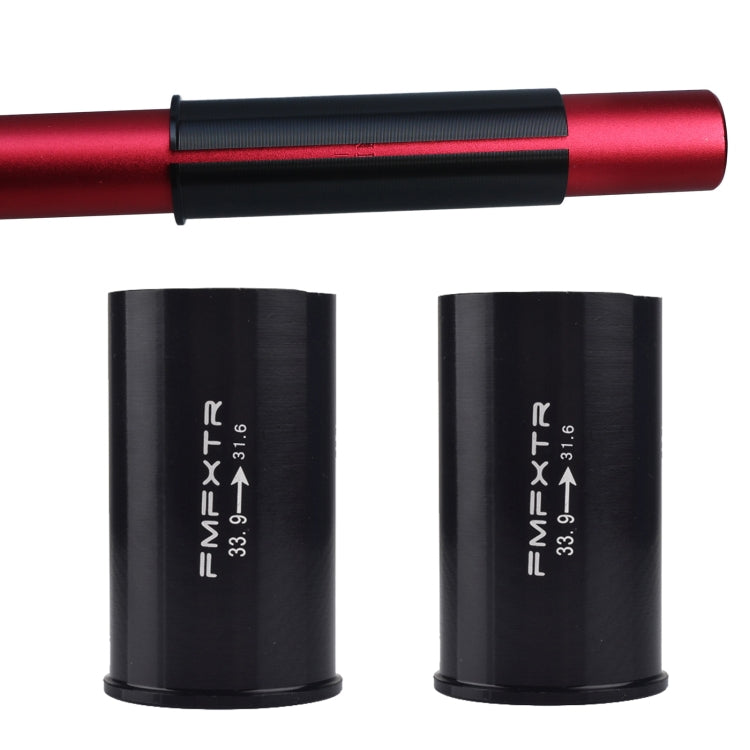 2 PCS FMFXTR Bicycle Seat Tube Reducer Sleeve Conversion Sleeve, Specification: 33.9mm To 31.6mm - Bicycle Seat Posts by FMFXTR | Online Shopping South Africa | PMc TechLife | Buy Now Pay Later Mobicred